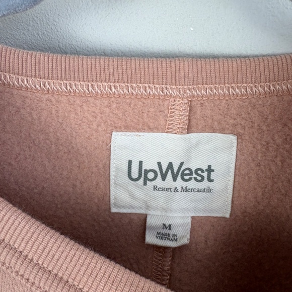 UpWest Super Soft Boxy Crewneck Cropped Sweatshirt - Size Medium - Picture 3 of 5
